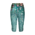 thumbnail image 5 of LEBONYARD Women's Shorts for a Cool and Comfortable Summer,Women's Summer High Waisted Printing Capris Matching Slim Fitting Yoga Gym Pants Multicolor L, 5 of 5