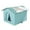 Blue, variant on Feral Cat Shelter Outdoor Feral Cat Houses Cat Outside House Waterproof Enclosed Pet Tent Insulated Cat House for Multiple Cats Barn Porch 13x13x13in