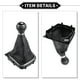 thumbnail image 5 of 1 Set Shift Knob with Boot Cover Compatible for VW Golf 6 MK5 2005-2014 Faux Leather Black White 5 Speed, 5 of 6