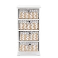 thumbnail image 4 of Baxton Studio Rianne Blanc Fini Bois Unité de Stockage 4 Paniers, 4 of 10