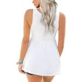 thumbnail image 6 of ZyeKqe Tank Tops for Women Casual Sleeveless Shirts Deep V Neck Dressy Casual Blouses Top Babydoll Blouses, 6 of 8