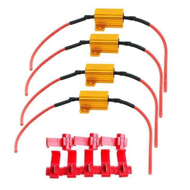 2pcs 25W 6ohm LED Car Light Resistance Load Resistor Automobile Turn Signal Lamp