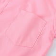 thumbnail image 4 of GXWEA Toddler Button Down Shirt White Long Sleeve Shirt Boys' Long Sleeve Button Down Dress Shirt Polyester Uniform Shirt With Chest Pocket Pink 7-8 Years, 4 of 9