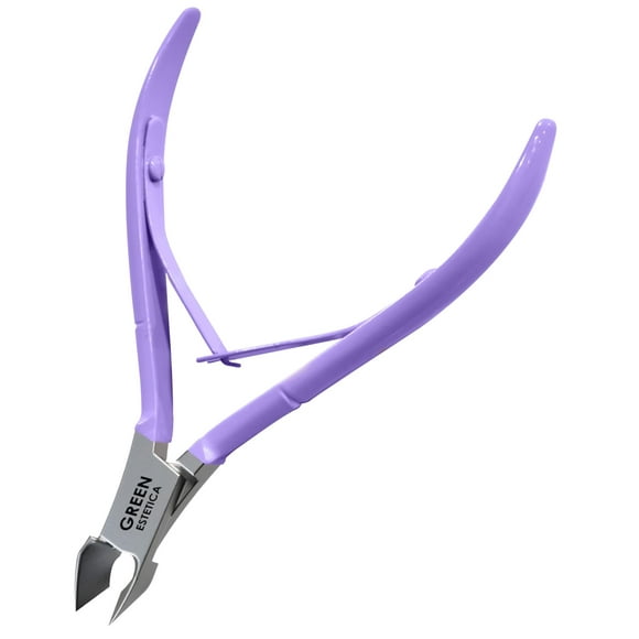 Cortador de cutículas profesional Cortador de cutículas de uñas Pinzas de cutículas de acero inoxidable con cuchillas afiladas de cortacutículas Herramientas de manicura con doble resorte para el cuid