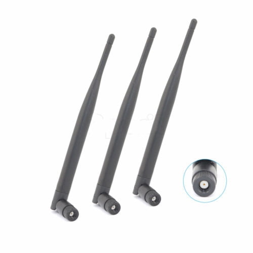 3 6dBi Dual Band WiFi RP-SMA Antennas Round For Amped Wireless Router R10000