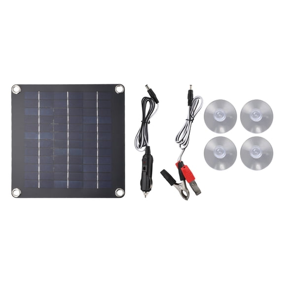 10W 12V Waterproof Car Solar Panel Kit Portable Solar Trickle Charger