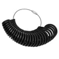 thumbnail image 4 of Medidor de anillo de plástico Medidor Mandril Medida de tamaño de Estándar Unido A-Z / EE. UU. Negro jinwen Ring Sizer, 4 of 6