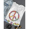 thumbnail image 3 of Peace And Sign T-Shirt Women -SPIdeals Designs, Female Small, 3 of 4