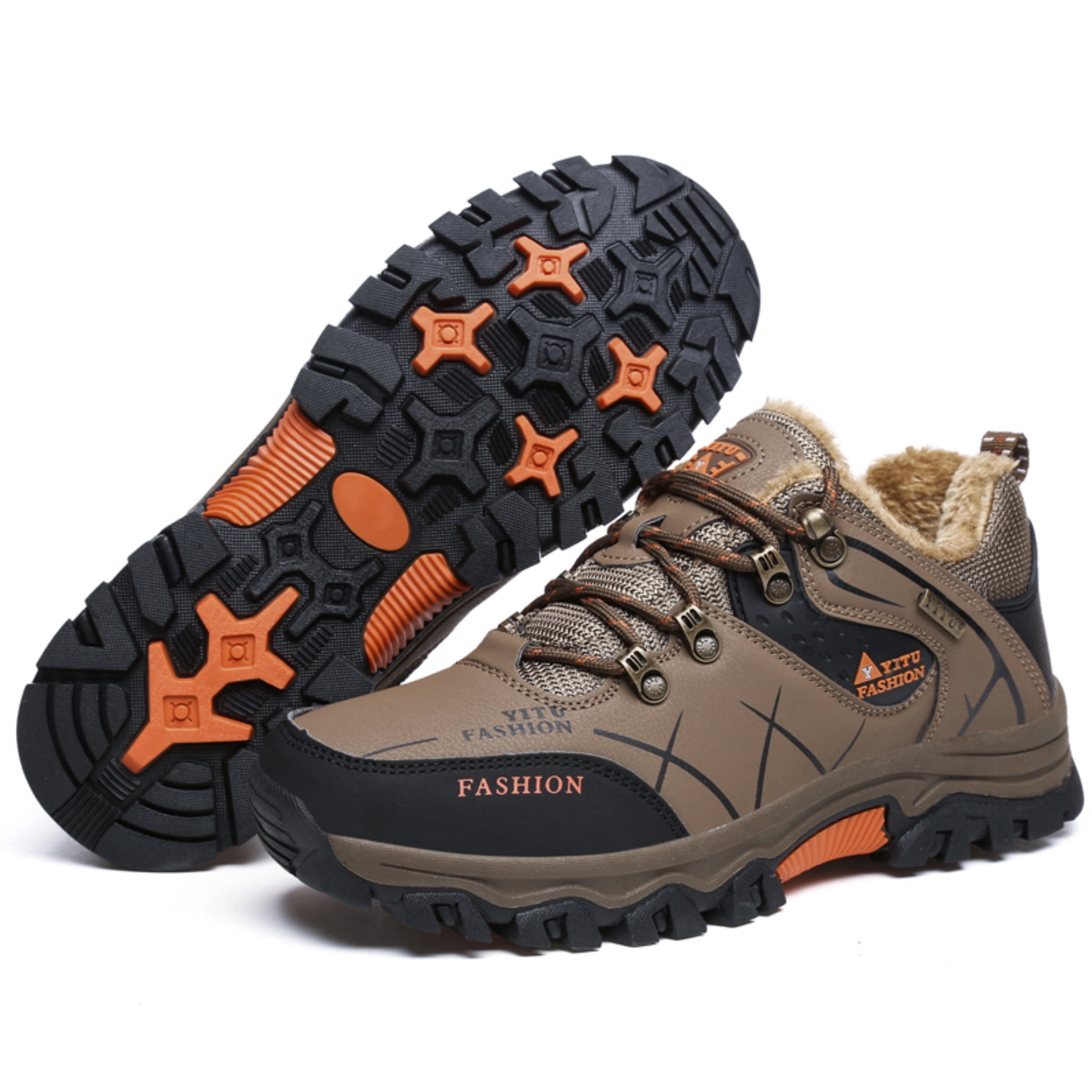 SKIUHS Men's Hiking Shoes – Insulated & Breathable All-Terrain Options, Non-Slip Waterproof Outdoor Trail Shoes