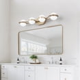 thumbnail image 4 of TOBILI Vanity Lights With 4 LED Bulbs For Bathroom Lighting Brushed Gold, 4 of 9