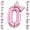 Pink Number 0, variant on 40 inch Number 0 Balloon with Bow Pink Happy Birthday Jumbo Aluminum Film Number Balloon for Girls Daughter Birthday Decorations Party Supplies (Number 0)