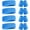 Blue, variant on Lsupdaol 12 Pcs Neon Sweatbands Wrist Headbands for Men Women 80s 90s Sports Cotton Headbands Terry Cloth Athletic Sweat Bands for Tennis Football Gym Workingout Accessories