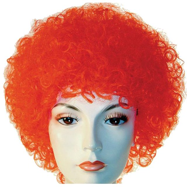 Curly Clown White Wig Costume