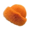 thumbnail image 2 of Gorro cosaco, gorro ruso, cómodo gorro Y2K, resistente al viento, cálido y abrigado. Naranja, 2 of 9