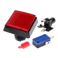 thumbnail image 3 of Máquina de juego arcade rectangular con botón pulsador y lámpara LED de 12 V iluminada, 5 x 5 cm rojo, 3 of 9