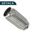 thumbnail image 5 of Unique Bargains Car Exhaust Flex Pipe 3.14 Inch OD Flexible Braided Exhaust Tube Universal Flexible Pipe Tubing Silver Tone 1 Pc, 5 of 6