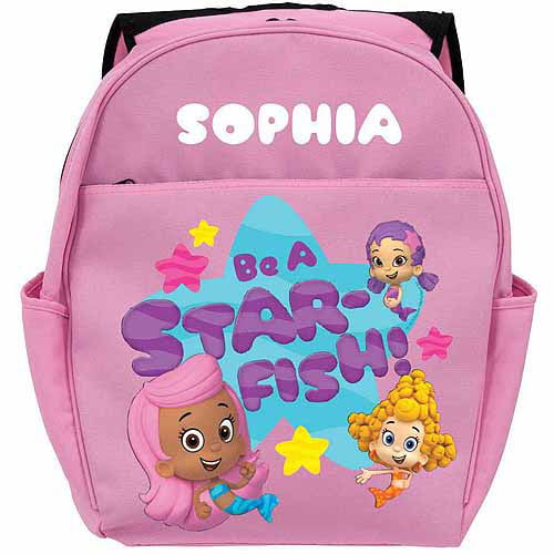 Personalized Bubble Guppies Guppy Girls Toddlers Pink Backpack