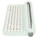 thumbnail image 4 of Teclado Bluetooth vintage de 86 teclas, teclado inalámbrico portátil con soporte integrado para Windows, Android e iOS, color verde menta, 4 of 15