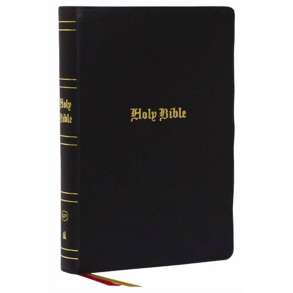 KJV Holy Bible: Super Giant Print with 43,000 Cross References, Black Genuine Leather, Red Letter, Comfort Print: King J, (Hardcover)