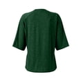 thumbnail image 2 of OIOLOYJM Womens Mastectomy Shirts with Drain Pockets Tear Away Side Snap Post Shoulder Surgery Shirts Chemo Port Dialysis T Shirt Dressy Casual Cozy Blouses Dark Green S, 2 of 7