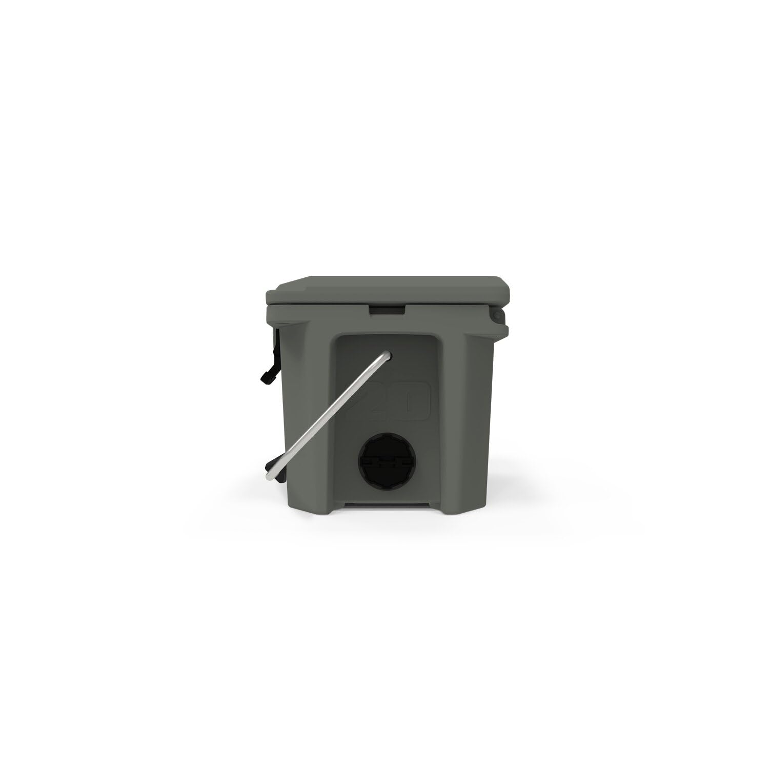 Grizzly 20 Cooler, 20 qt Ice Chest Durable Rotomolded Insulated, Made in USA, Warranty for Life, for Beach Boat Camping Fishing Hunting, G20, Lunar Green