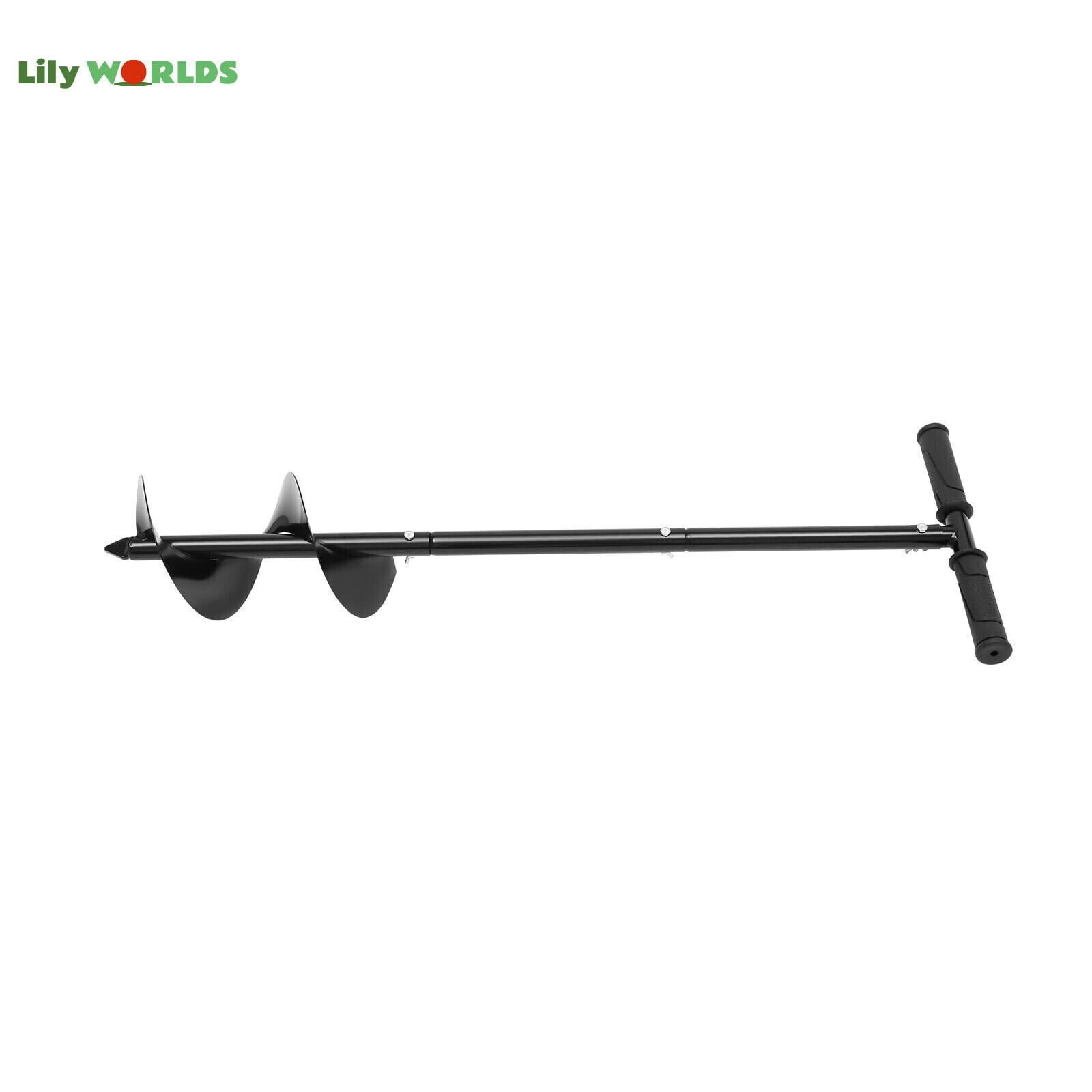 Miumaeov 6"inch Manual Auger Drill Bit Garden Plant Flower Bulb Rapid Planter Hole Spiral