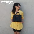 thumbnail image 2 of Bolso de mano Montana West Wrangler para mujer, estampado de cocodrilo negro, 2 of 6