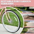 thumbnail image 6 of 26" Beach Cruisers for Women, NEORIVER 7-Speed Bikes for Women with Rattan Basket, Commuter Bicycle, 6 of 8
