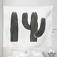 thumbnail image 1 of Cactus Theme Tapestry, Mexican Plant with Thorns Dessert Succulent Monochrome Illustration, Fabric Wall Hanging Decor for Bedroom Living Room Dorm, 5 Sizes, White Charcoal Grey, by Ambesonne, 1 of 1
