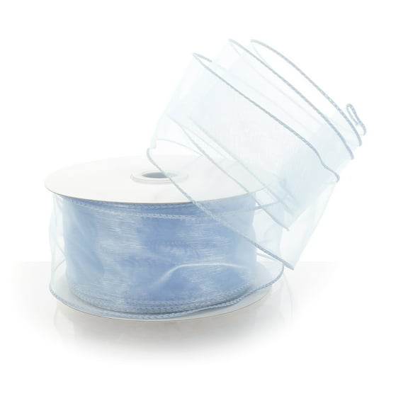 Ribbon Traditions 2.5" Wired Sheer Organza Ribbon