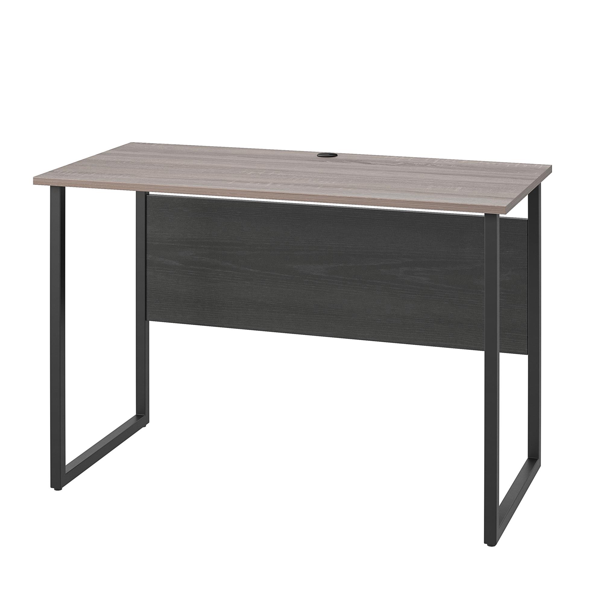 Ameriwood Home Sorina Writing Desk, Distressed Gray Oak & Black