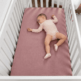 thumbnail image 5 of Comfy Cubs Muslin Crib Sheet, 100% Muslin Cotton Sheets for Standard Crib - 2 Pack, Mauve and Blush, 5 of 7