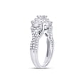thumbnail image 3 of 14kt White Gold Oval Diamond Bridal Wedding Ring Band Set 1 Cttw, 3 of 4