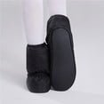 thumbnail image 3 of Bearachild 1 par de zapatos de baile de tela Oxford de invierno para hombres y mujeres, botas de práctica de ejercicio de Ballet ajustables, Suministros térmicos, 3 of 6