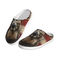 thumbnail image 2 of KLL American Flag Deer Art Pattern Adult Unisex Cozy Slippers,Fuzzy Slip-on Slippers TPR Sole Slippers Comfort Plush Home Footwear for Indoor & Outdoor-46/47, 2 of 7