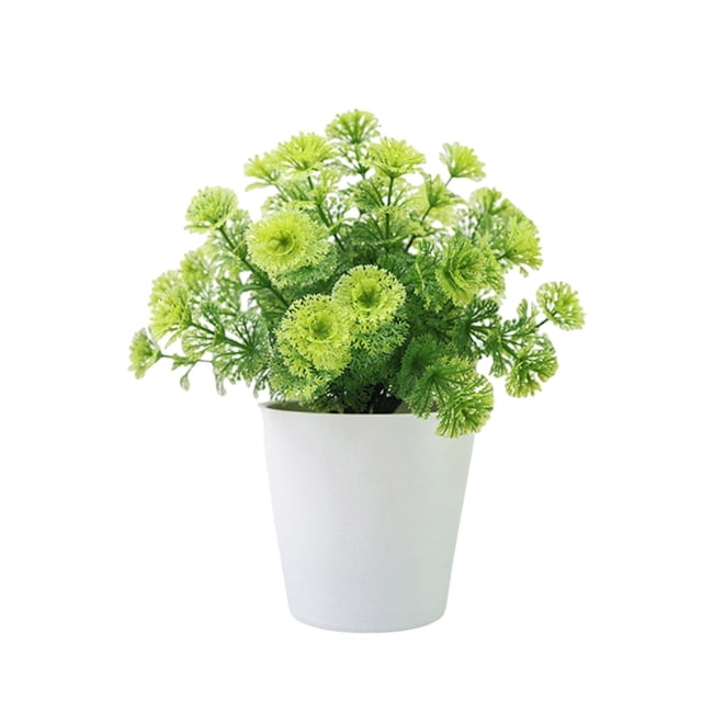 Plantas artificiales de interior, miniplantas artificiales en maceta, pequeñas plantas falsas para jardín, césped, balcón, oficina, decoración del hogar.