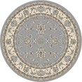 thumbnail image 2 of Radici 1780-0034-GREY Pisa Round Grey Traditional Turkey Area Rug- 5 ft. 3 in., 2 of 2