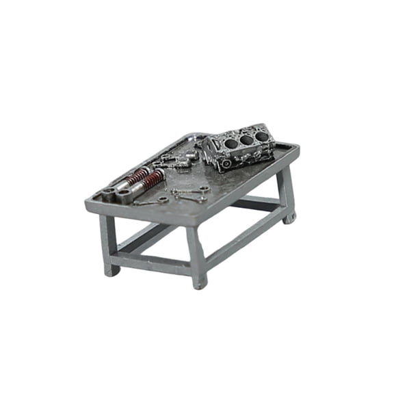 Model Car Garage Diorama Miniature Workshop Scene Lightweight Compact PP Material Great for Hobbyists and Collectors