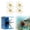 4 Glod, variant on 4Pc Dice Bait, Fuzzy Baits for Bass Fishing, Floating TPR Swimbait with Reflective Stars,Tentacle Creature Lure, Sea Urchin Bait Soft Plastic Baits, Wacky/Neko Rig and Finesse, Slow Sinking