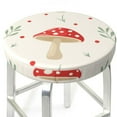 thumbnail image 3 of Fotbe Flat Mushrooms Stool Covers Round,Waterproof Round Bar Stool Covers Bar Chair Covers Washable Stool Cushion Slipcover for 12-14 Inch Chair-14 inch, 3 of 7