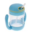 thumbnail image 1 of Vasos para beber sin BPA para niños pequeños Botella de paja abatible sin derrames para niños pequeños - -Amarillo Estilo 1-azul Sunnimix Botella de agua de paja para niños, 1 of 8