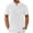 White, variant on Coorders Mens Henley Short Sleeve T-Shirt, Linen Button Henley Closure for Mens Big and Tall Summer, Beige, Size S