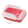 thumbnail image 2 of Cajas de arena para gatos con pala para gatos de interior, fáciles de limpiar, con la parte superior abierta para gatitos. rosa grande, 2 of 9