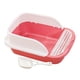 thumbnail image 2 of Caja de arena para gatos con pala, caja de arena alta desmontable con marco para gatitos Rosa Medio, 2 of 9