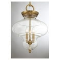 thumbnail image 5 of Warm Brass Three Light Pendant from the Bergdorf Collection, 5 of 6