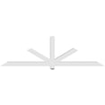 thumbnail image 4 of 96"W x 28"H x 4"D x 4"F, 7/12 Pitch, Kennewick Architectural Grade PVC Gable Bracket, 4 of 8