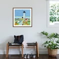 thumbnail image 3 of Art.com To the Lighthouse Art Print by Phyllis Adams, Brown Frame Wall Art, 29" x 29", 3 of 5