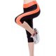 thumbnail image 2 of Gibobby Leggings de yoga para mujer Leggings de barriga para entrenamiento, yoga, control de mujer, bolsillos laterales, pantalones capris altos en (Naranja,M), 2 of 5