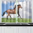 thumbnail image 4 of CADecor Horse Pattern Print Window Treatment Panel Curtains Window Curtain Kitchen Curtain,Two Piece 26x39 Inches, 4 of 4