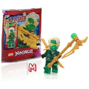 LEGO NINJAGO Crystalized Minifigure - Lloyd (Hair) with Dual Golden Weapons (Limited Edition Foil Pack)